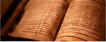 Open ancient book